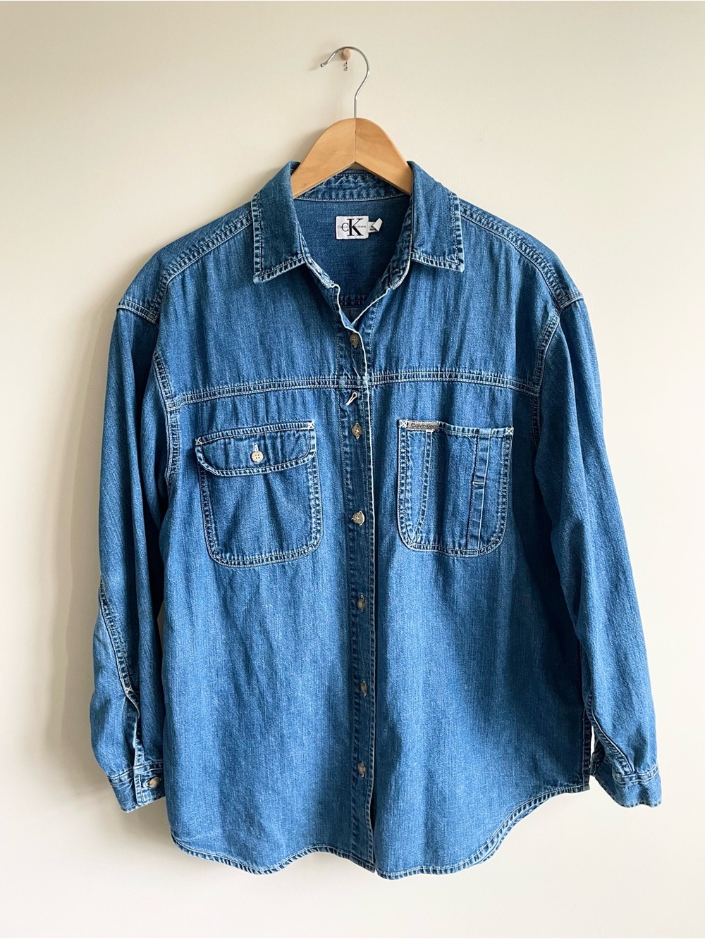 Vintage Drapey Denim Shirt
